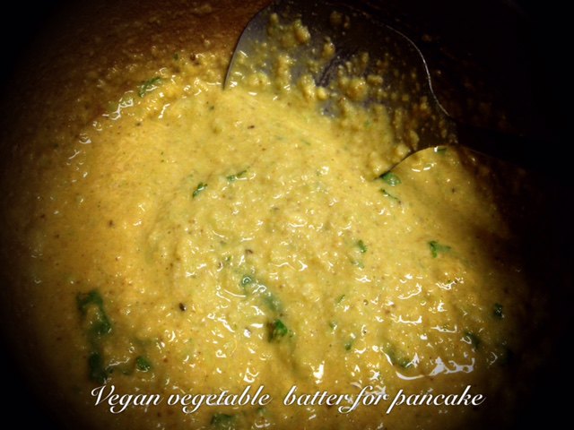 vegetable pancake batter